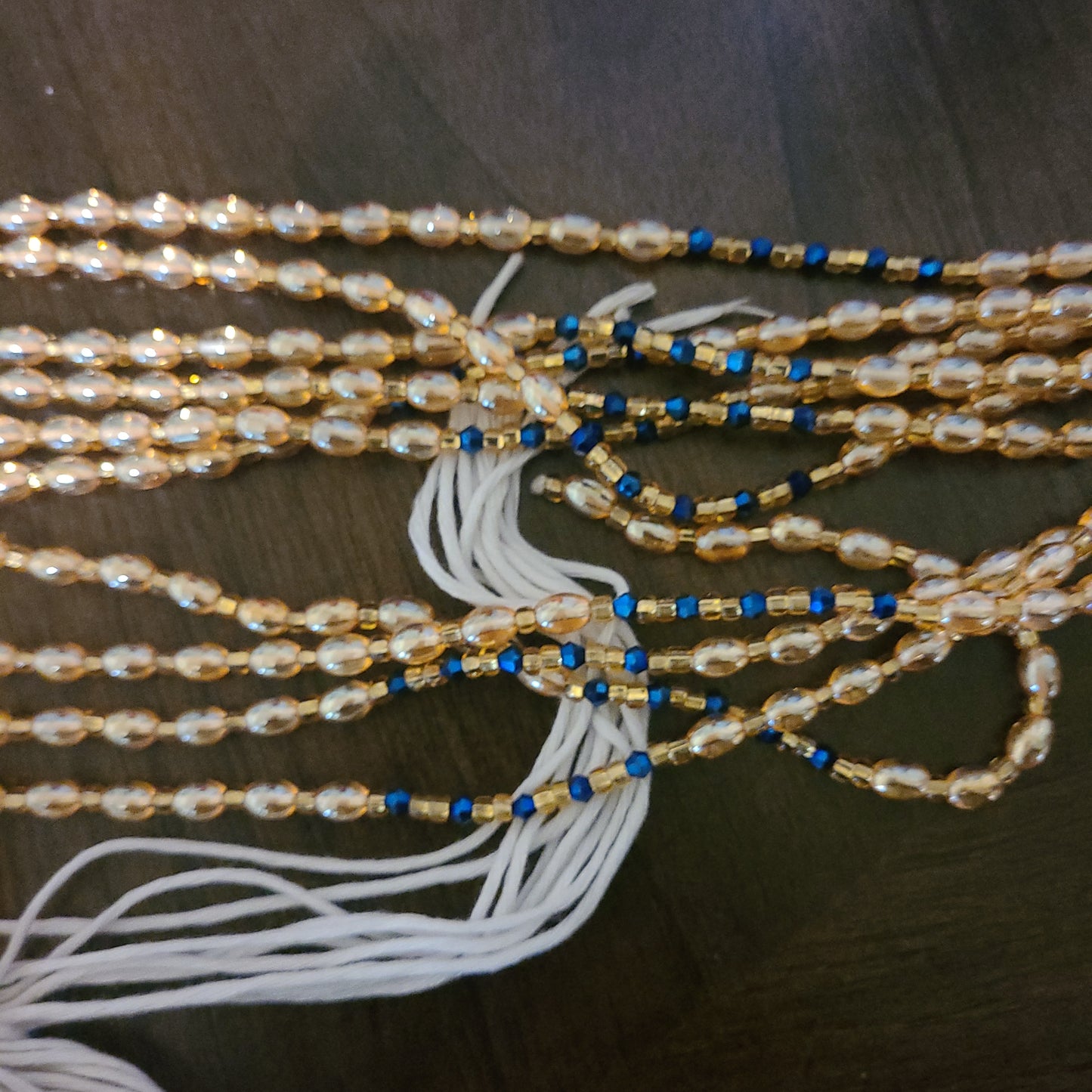 Waist Beads And Ankle Bracelet Set