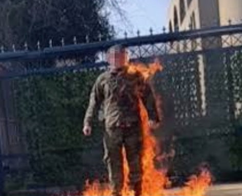 U.S. Air Force Member Sets Self on Fire Outside Israel’s Embassy in D.C. to Protest War in Gaza