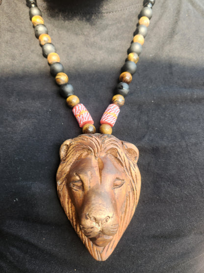 Brown Lion 🦁 Headed Necklace