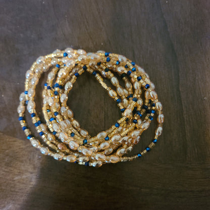 Waist Beads And Ankle Bracelet Set