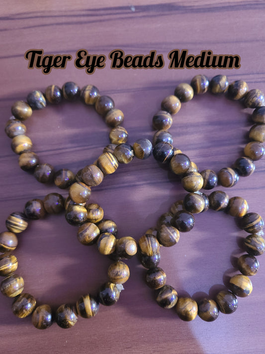 Lava Rock Tiger Eye Beads Medium